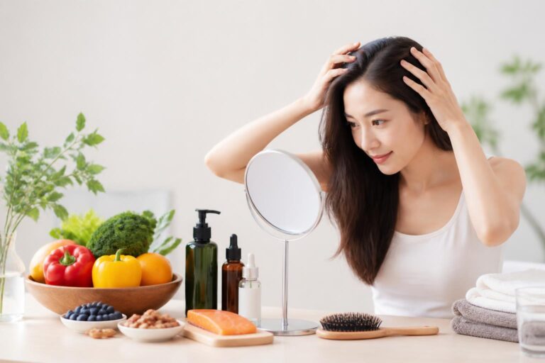 女性のつむじが割れる原因は？